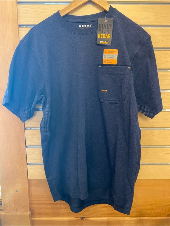 Ariat Other - Ariat Navy Short-Sleeve Pocket Tee